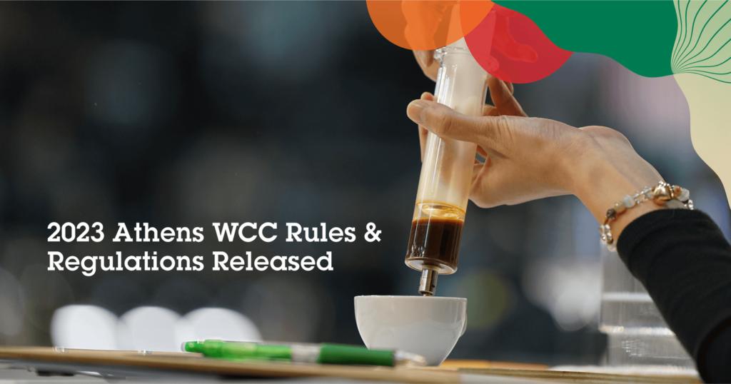 Announcing the 2023 Athens WCC Rules & Regulations coffee t&i magazine