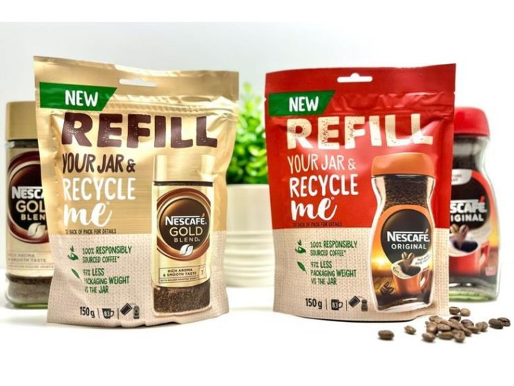 Nescafé Launches New Refill Pouch that Uses Less Packaging and Costs