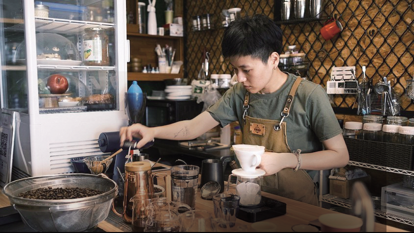 Weien Liu, barista